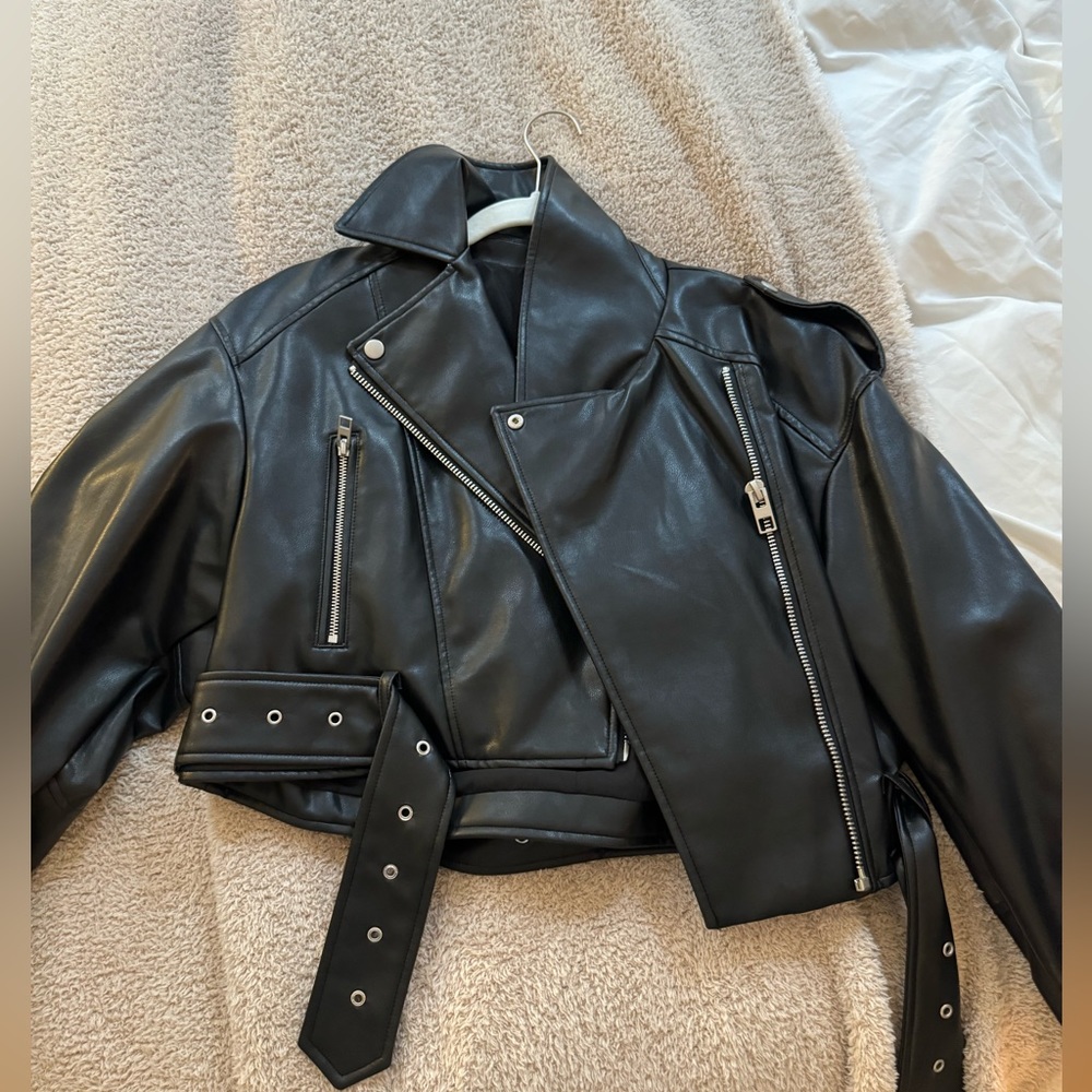 Zara leather jacket